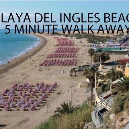 Ocean Front Cozy 2 Bedroom, 3 Beds Spacious- Netflix, Pool, Beach Lift & Fast Wifi Плайя-дель-Инглес Экстерьер фото
